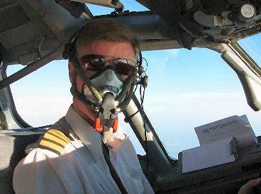 On oxygen during a flight test