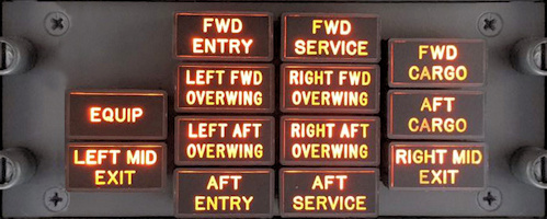 737-900ER door panel without airstair option
