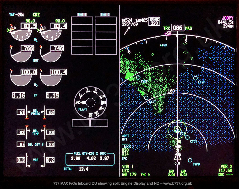 737 MAX ND - Half sized ND with EIS