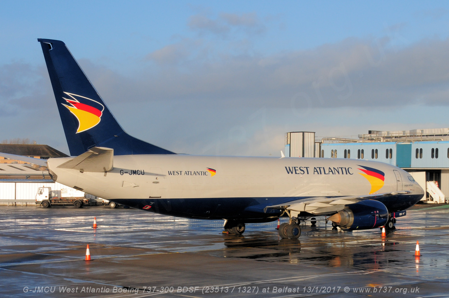 West Atlantic 737-300 BDSF G-JMCU