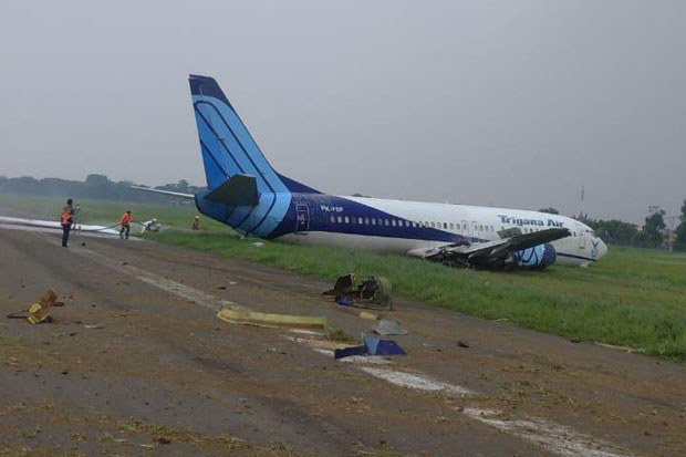 PK-YSF after the accident