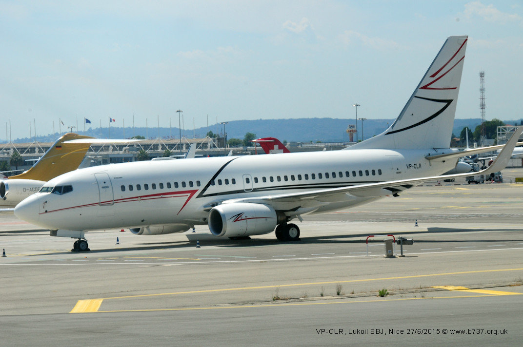 VP-CLR Lukoil 737 BBJ